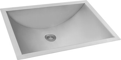 Ruvati 16 x 11 inch Brushed Stainless Steel Rectangular Bathroom Sink Undermount