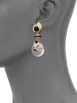 Thumbnail for your product : Pneu Diamond, Black Jade & 18K Yellow Gold Drop Earrings