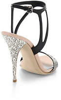 Thumbnail for your product : Narciso Rodriguez Carolyn Snake-Embossed-Leather Sandals