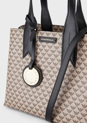 Emporio Armani Handbag With All-Over Monogram