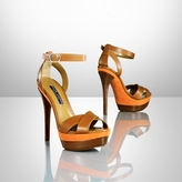 Thumbnail for your product : Ralph Lauren Joelle Calf-Suede Sandal