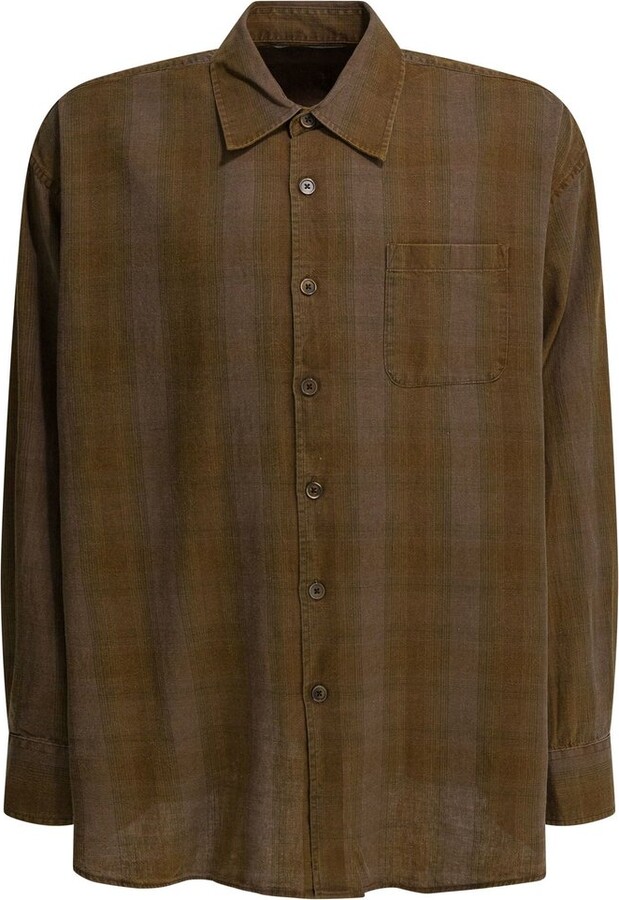 Our Legacy Borrowed Oversized Check Shirt