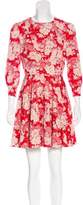 Thumbnail for your product : Saint Laurent Crepe Printed Dress