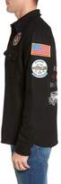 Thumbnail for your product : Schott NYC Embroidered Patch Wool Blend Jacket