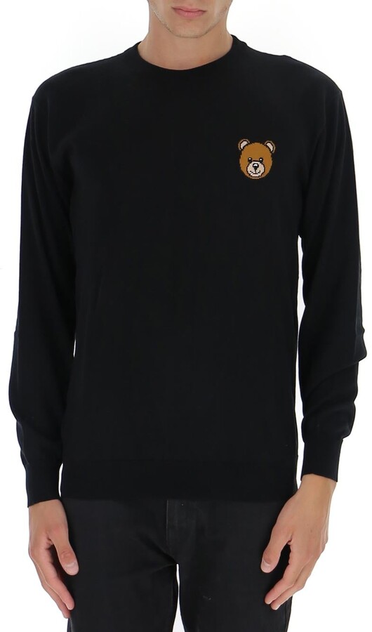 black teddy bear sweater