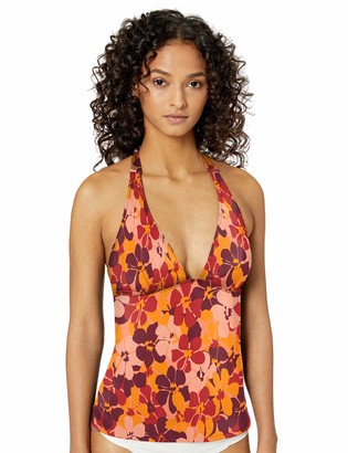 orange tankini swimsuit