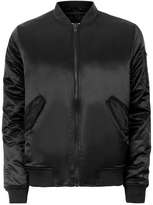 Thumbnail for your product : Topman Black Embroidered Tiger Bomber Jacket