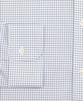 Thumbnail for your product : Brooks Brothers Stretch Big & Tall Dress Shirt, Non-Iron Poplin Ainsley Collar Small Grid Check