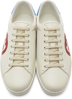 Thumbnail for your product : Gucci White GG Ace Low-Top Sneakers