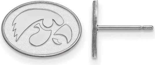 Black Bow Jewelry Co. BlackBowJewelrySterlingSilverIowaHawkeyesNCAAOvalExtraSmallPostEarrings