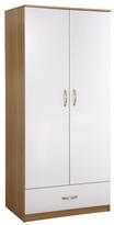 Thumbnail for your product : Panacea High Gloss 2-door, 1-drawer Wardrobe