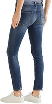 Thumbnail for your product : R 13 Kate Distressed Low-rise Skinny Jeans
