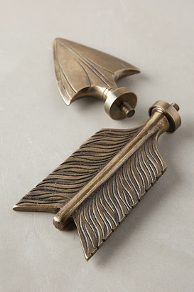Anthropologie Bow & Arrow Finials By in Brown
