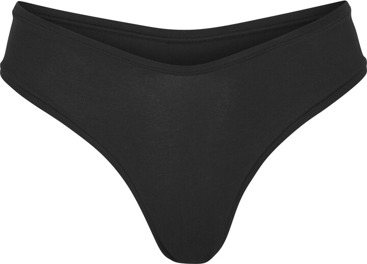SKIMS Cotton Jersey Dipped Thong ShopStyle