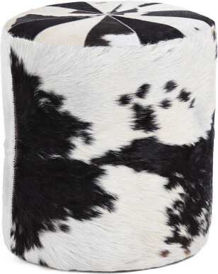 TJMAXX 18X16 Leather Ottoman