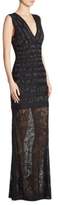 Thumbnail for your product : Herve Leger Veronica Jacquard Gown
