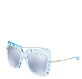 Dolce & Gabbana 51MM Mirrored Square Sunglasses