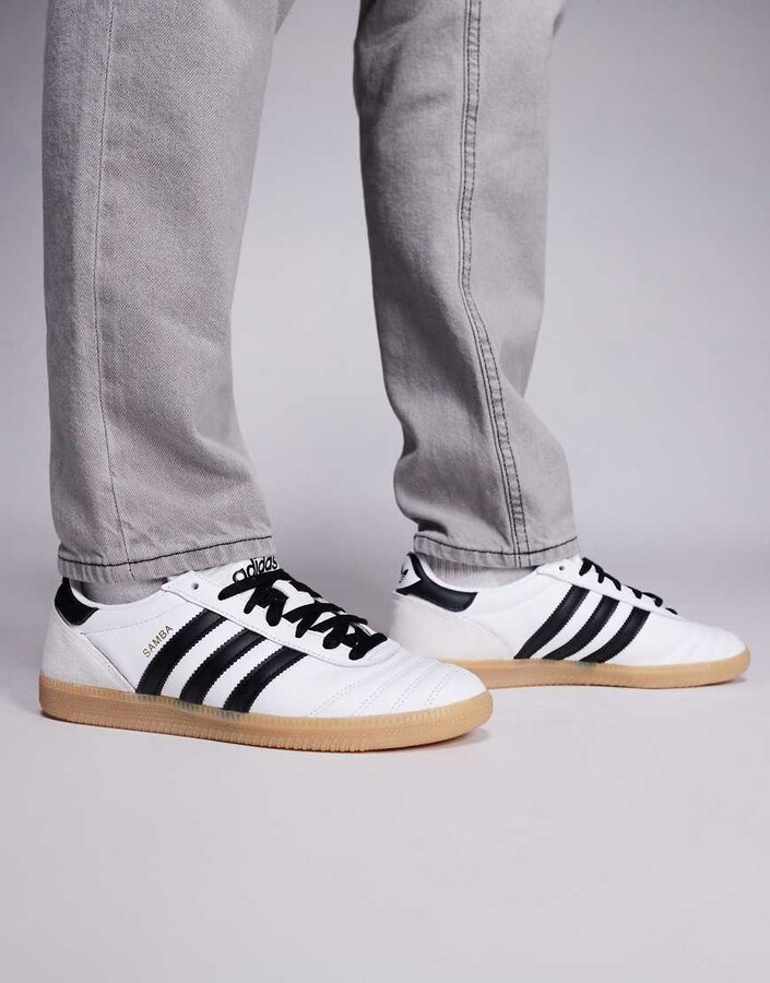 adidas Samba JP sneakers in white and black