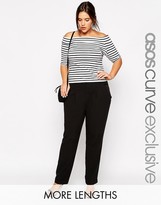 Thumbnail for your product : ASOS CURVE Exclusive Workwear Peg Pant