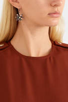 Thumbnail for your product : Bottega Veneta Oxidized Silver, Crystal And Pearl Earrings