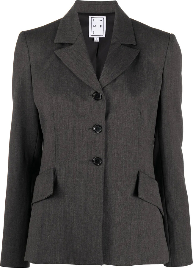 In The Mood For Love Notched-Lapels Single-Breasted Blazer