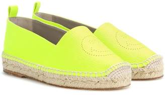 Anya Hindmarch Smiley leather espadrilles