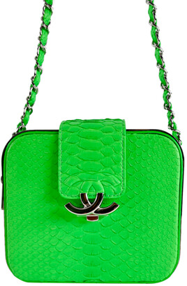 bright green purse