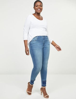 lane bryant embroidered jeans