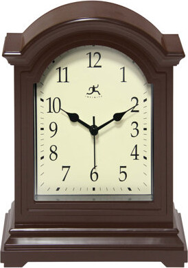 Infinity Instruments Classic Grandfather Plastic Tabletop Clock 9 Inches