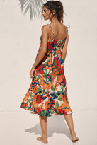 Thumbnail for your product : Farm Rio Smocked Printed Cover-Up Dress
