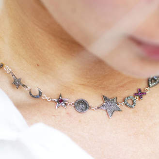 AMULETTE Eclectic Diamond Star Charm Necklace