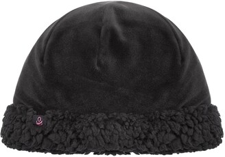 Cuddl Duds Women's Reversible Velour Hat with Sherpa Cuff