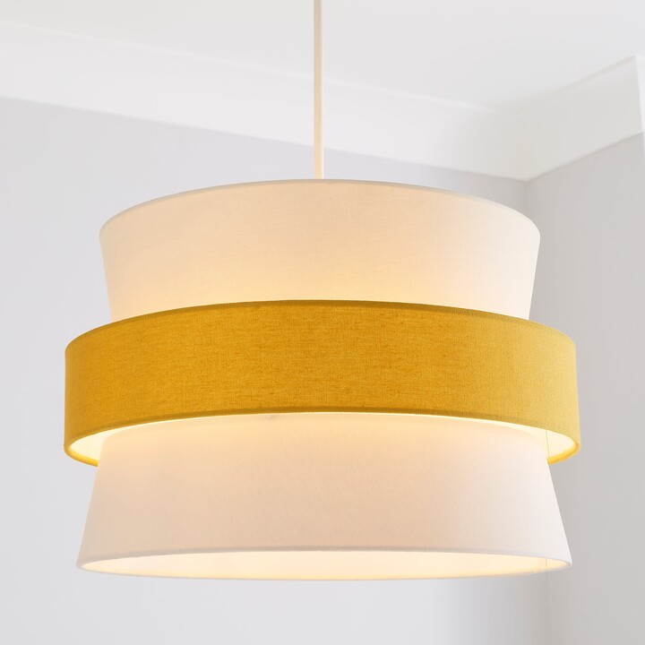 Dunelm Joey 3 Tier Easy Fit Pendant Shade Yellow ShopStyle