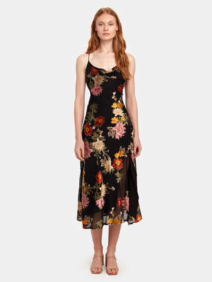gaia floral midi dress