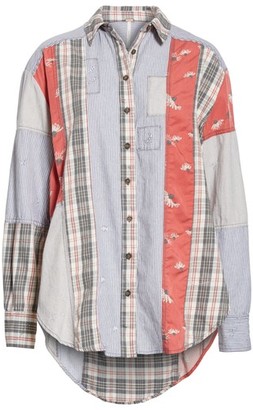 Free People Women's All Patched Up Shirt