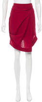 Thumbnail for your product : Balenciaga Asymmetrical Virgin Wool Skirt