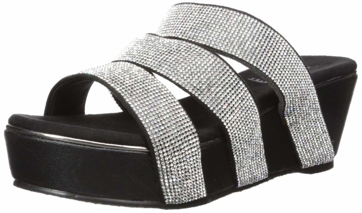 volatile rhinestone sandals