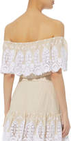Thumbnail for your product : Miguelina Dakota Lace Crop Top