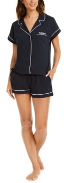 tommy hilfiger shirt and shorts set