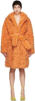 Thumbnail for your product : Bottega Veneta Orange Shearling Fluffy Coat