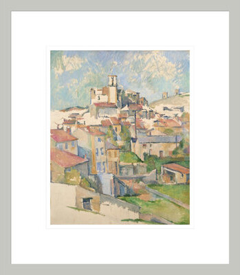 Red Barrel Studio Gardanne by Paul Cézanne -Framed Giclee Print