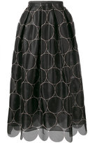 Rochas - circle pattern full skirt - 