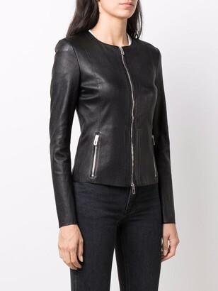Drome Zipped-Up Leather Jacket