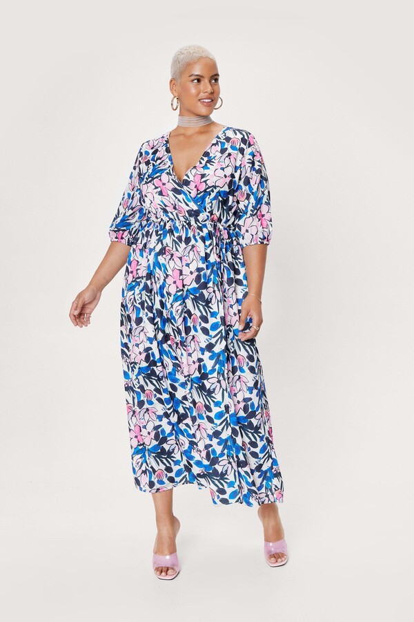 wrap plus size maxi dresses