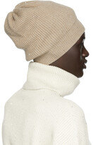 Thumbnail for your product : Brunello Cucinelli Beige Sequin Beanie