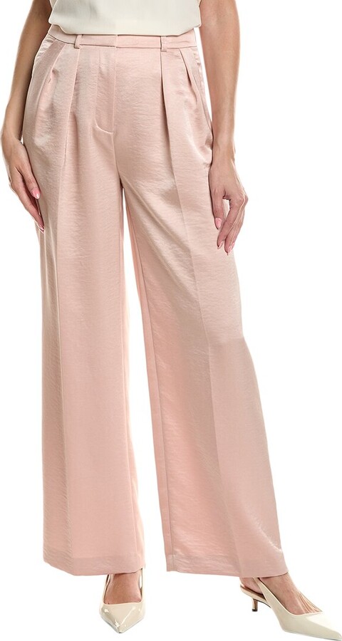 Pleated High-Rise Wide Leg Pant