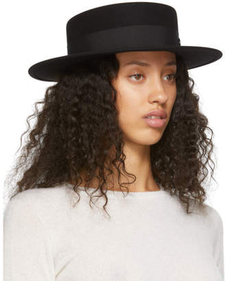 Maison Michel Black Felt Kiki Timeless Hat