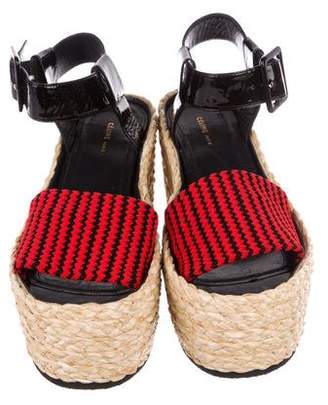 Celine Platform Wedge Sandals