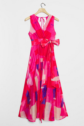 petite red midi dress