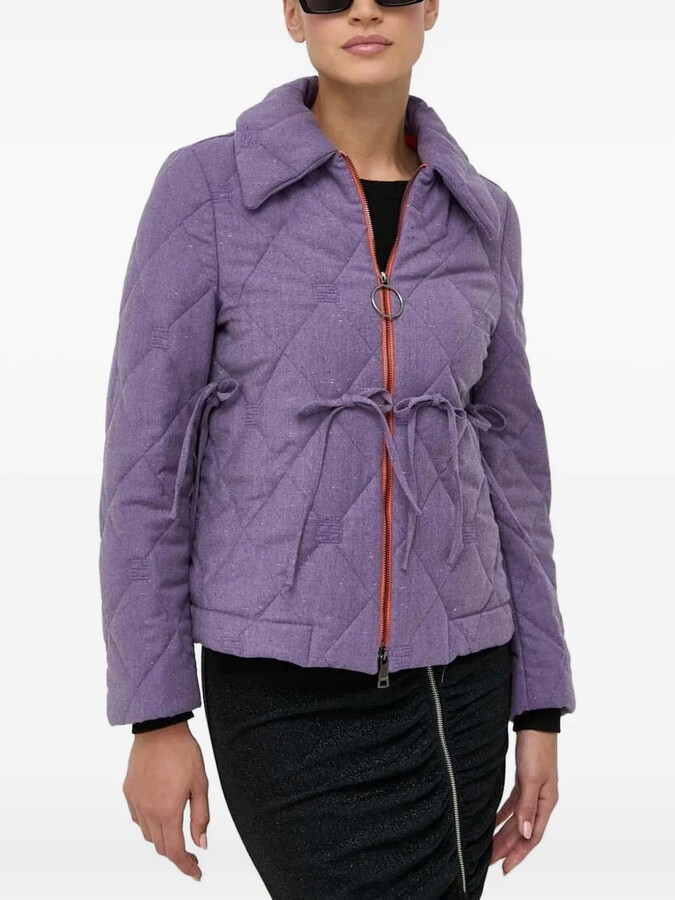 Beatrice. B Quilted Ribbon-Detail Jacket